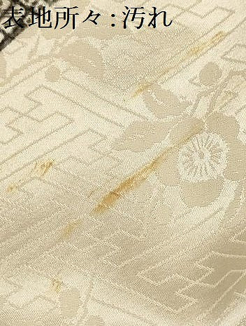 平和屋着物■上質な小紋 扇面花鳥文 金彩 正絹 逸品 AABJ1849sx