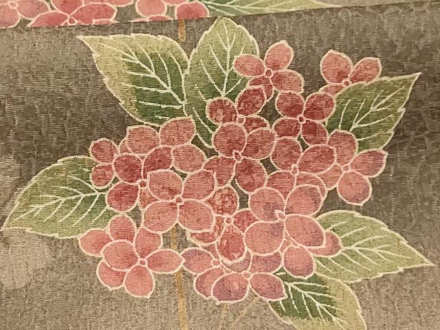 平和屋着物■小紋 紫陽花 暈し染め 洗える着物 AABJ1851sx