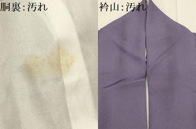 平和屋着物■上質な色無地 紋意匠 鳩羽色 正絹 逸品 AABJ1854sx
