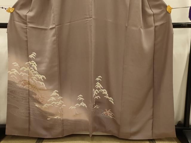 平和屋着物■訪問着 浜松文 暈し染め 金彩 正絹 逸品 AABJ1874sx