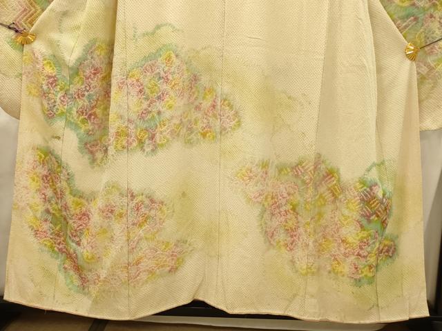 平和屋着物■豪華振袖 総絞り 草花文 暈し染め 正絹 逸品 AABJ1876sx