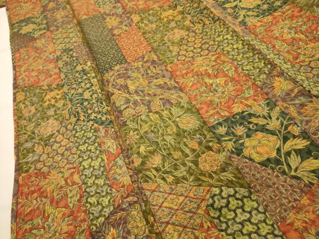 平和屋着物■上質な小紋 更紗花鳥文 正絹 逸品 AABJ1880sx