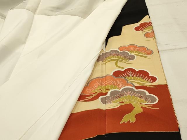 平和屋着物■豪華黒留袖 駒刺繍 人物風景文 金彩 正絹 逸品 AABJ1896sx