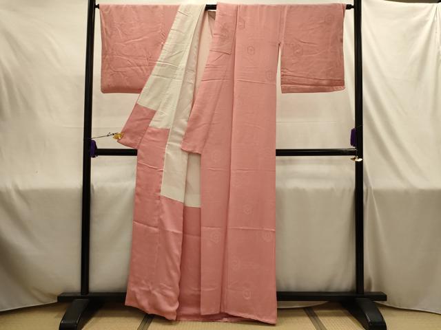 平和屋着物■上質な色無地 流水亀甲花地紋 ときがら茶色 正絹 逸品 AABJ1903sx