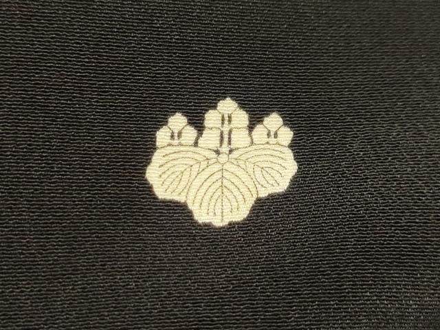 平和屋着物■豪華黒留袖 駒刺繍 地紙重ね花鳥文 金銀糸 金彩 正絹 逸品 AABJ1906sx