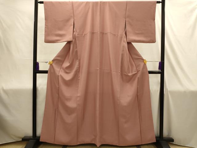 平和屋着物■色無地 紋意匠 鴇浅葱色 さんび謹製 洗える着物 AABJ1926sx