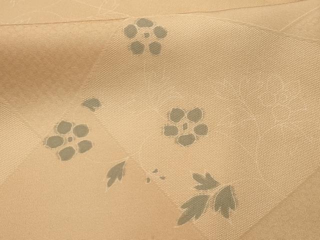平和屋着物■上質な小紋 草花文 地紋起こし 正絹 逸品 AABJ1941sx