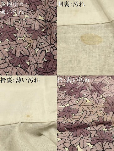 平和屋着物■上質な小紋 紬地 花尽くし 正絹 逸品 AABJ1982sx