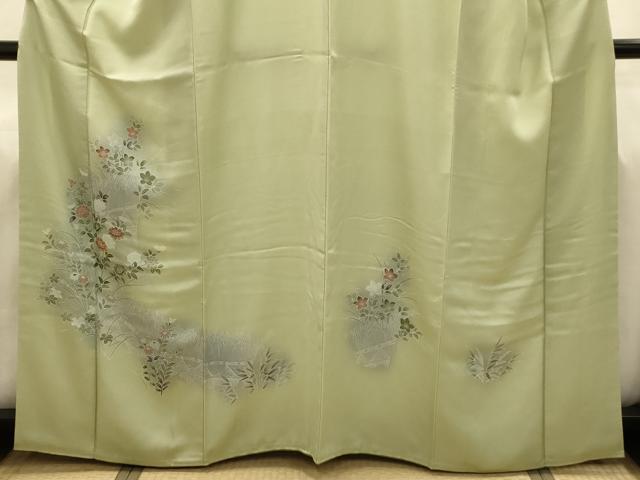 平和屋着物■訪問着 草花文 暈し染め 正絹 逸品 AABJ1983sx