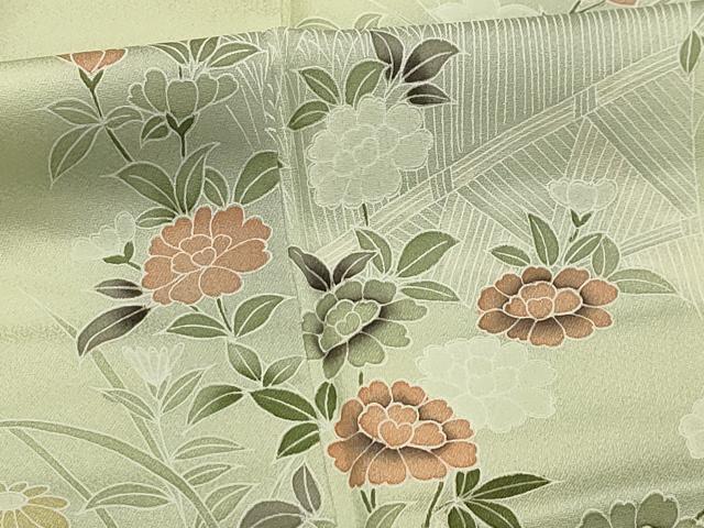 平和屋着物■訪問着 草花文 暈し染め 正絹 逸品 AABJ1983sx
