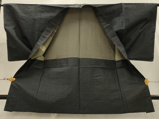 平和屋着物■男性 本場大島紬 アンサンブル 80亀甲 総詰め 正絹 逸品 AABJ1986sx