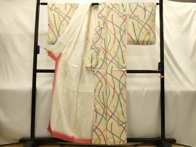 平和屋着物■上質な小紋 蔓帯花文 金彩 正絹 逸品 AABJ1990sx