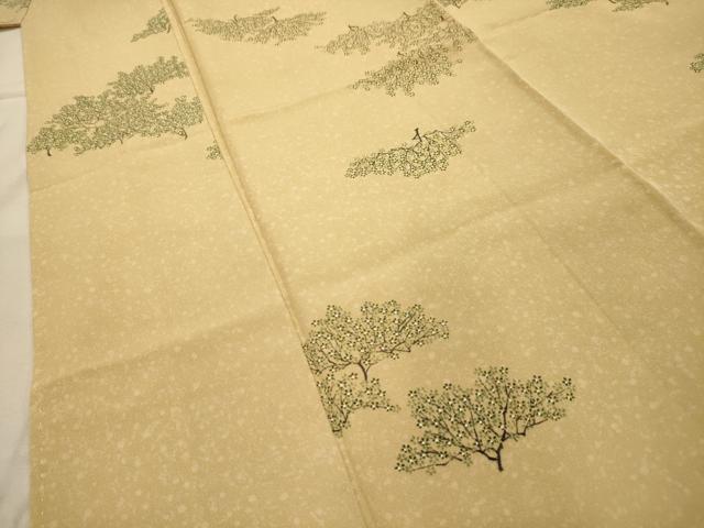 平和屋着物■上質な小紋 草花文 正絹 逸品 AABJ1994sx