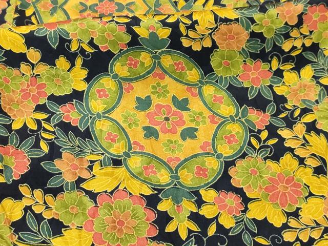 平和屋着物■上質な小紋 吉祥花文 正絹 逸品 AABJ2003sx