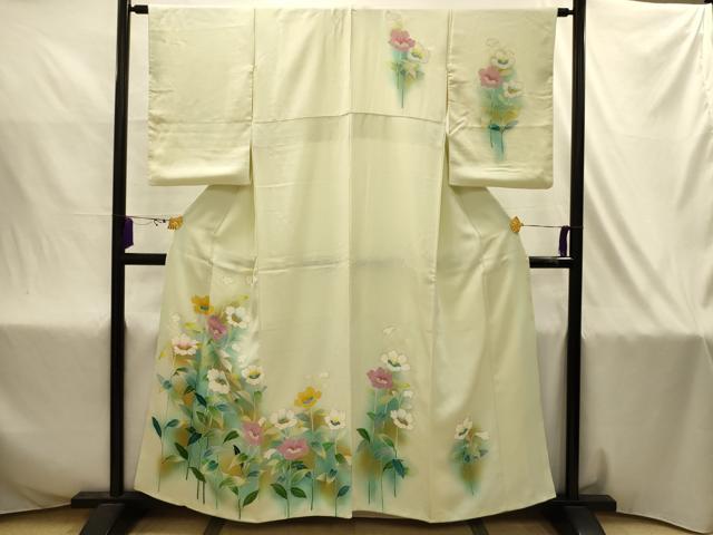 平和屋着物■訪問着 刺繍 草花文 暈し染め 金彩 正絹 逸品 AABJ2009sx