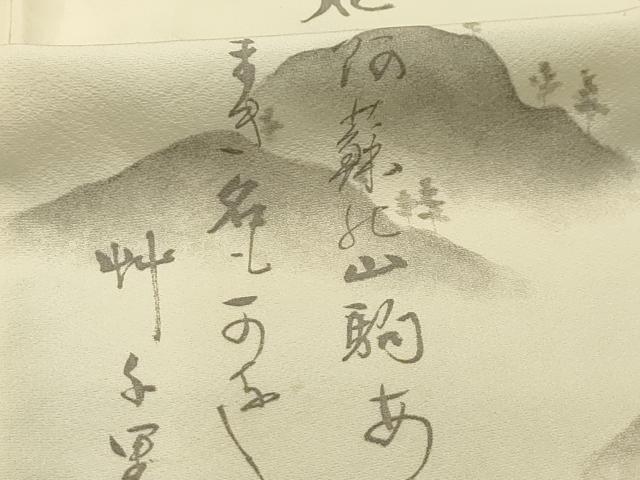 平和屋着物■上質な小紋 手描き 文字文 暈し染め 正絹 逸品 AABJ2018sx