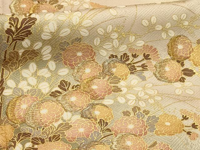 平和屋着物■豪華色留袖 刺繍 草花文 暈し染め 金銀糸 正絹 逸品 AABJ2040sx