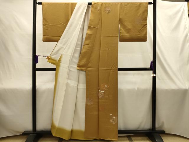 平和屋着物■訪問着 刺繍 流水雪輪花文 金彩 金銀糸 正絹 逸品 AABJ2043sx