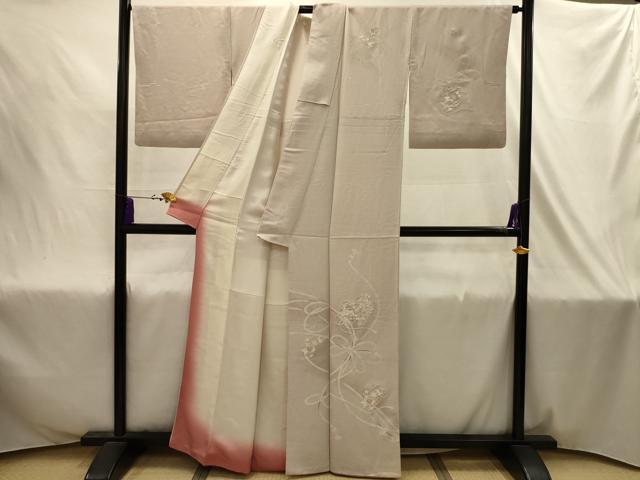 平和屋着物■訪問着 刺繍 結び紐花鼓文 正絹 逸品 AABJ2044sx