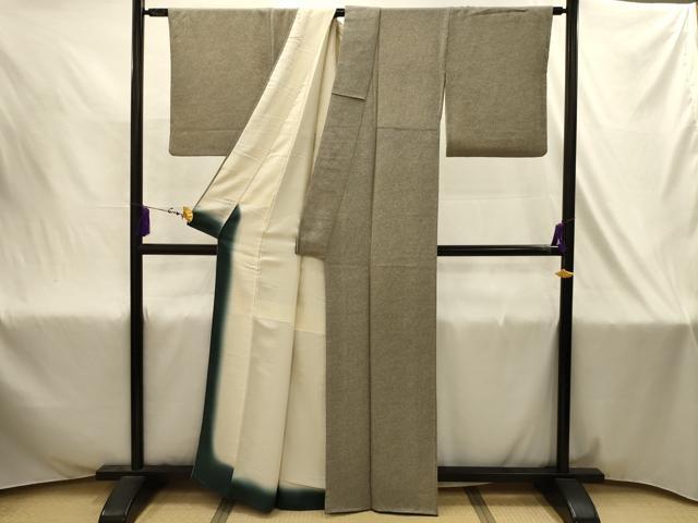 平和屋着物■上質な小紋 鹿の子文様 正絹 逸品 AABJ2045sx