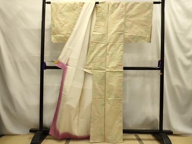 平和屋着物■本場大島紬 7マルキ 松葉文 正絹 逸品 AABJ2049sx
