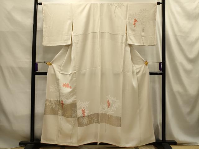 平和屋着物■訪問着 南天文 金彩 正絹 逸品 AABJ2051sx