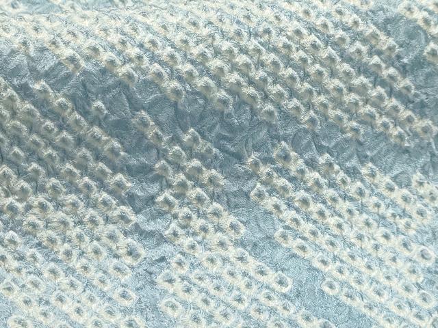 平和屋着物■上質な小紋 総絞り 幾何学文様 正絹 逸品 AABJ2077sx