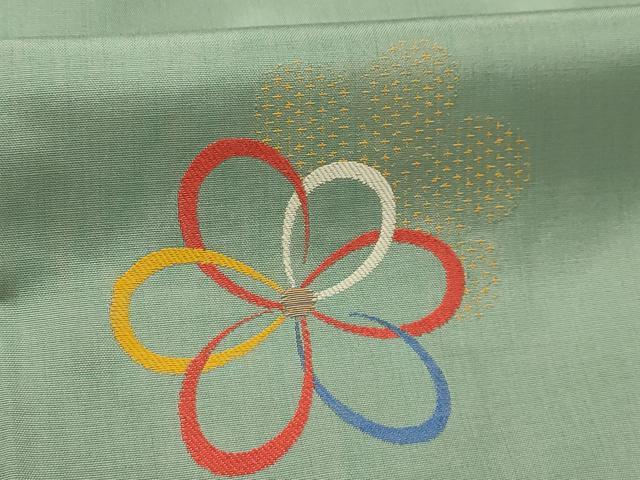 平和屋着物■上質な紬 舞花文 正絹 逸品 AABJ2079sx