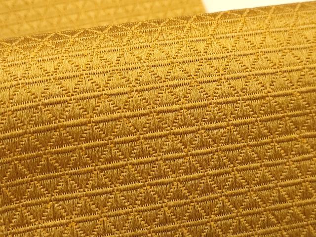 平和屋着物●男性 本場筑前博多織 角帯 桑茶色 正絹 逸品 未使用 AABJ2150sx