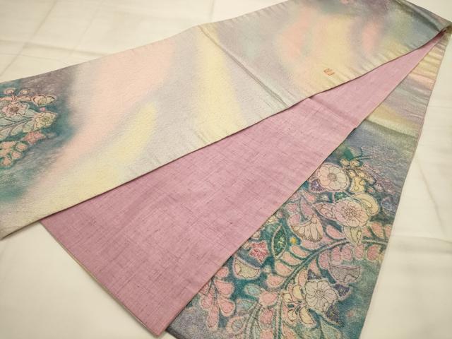 平和屋着物●太鼓柄袋帯 作家物 辻が花 絞り 正絹 逸品 AABJ2175sx