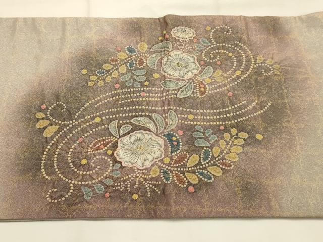 平和屋着物●太鼓柄袋帯 辻が花 絞り 金糸 正絹 逸品 AABJ2177sx