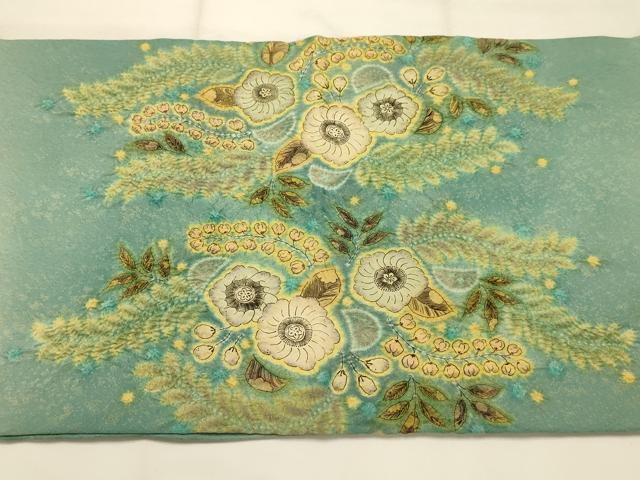 平和屋着物●太鼓柄袋帯 作家物 辻が花 絞り 金通し地 正絹 逸品 未使用 AABJ2182sx