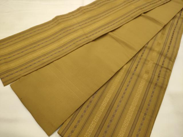 平和屋着物●本場筑前博多織 献上 半幅帯 正絹 逸品 AABJ2194sx