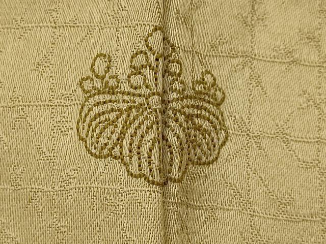 平和屋着物■訪問着 駒刺繍 地紙草花文 暈し染め 金銀彩 正絹 逸品 AABJ2207st