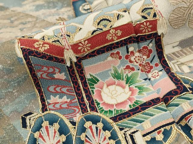 平和屋着物■豪華黒留袖 駒刺繍 萬寿染 祇園祭 暈し染め 金彩 正絹 逸品 AABJ2217st