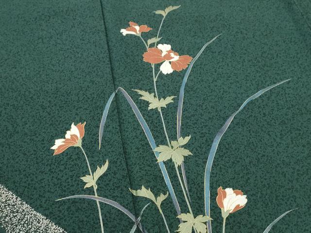 平和屋着物■訪問着 草花文 金彩 正絹 逸品 AABJ2225st