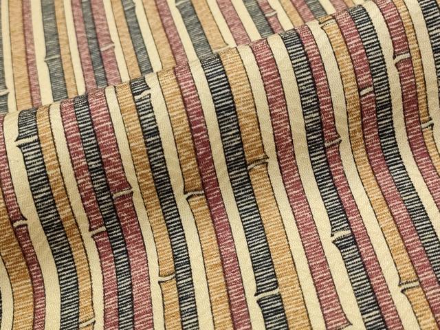 平和屋着物■上質な小紋 竹縞 正絹 逸品 AABJ2226st
