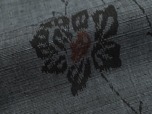 平和屋着物■上質な紬 枝花文 正絹 逸品 AABJ2360st