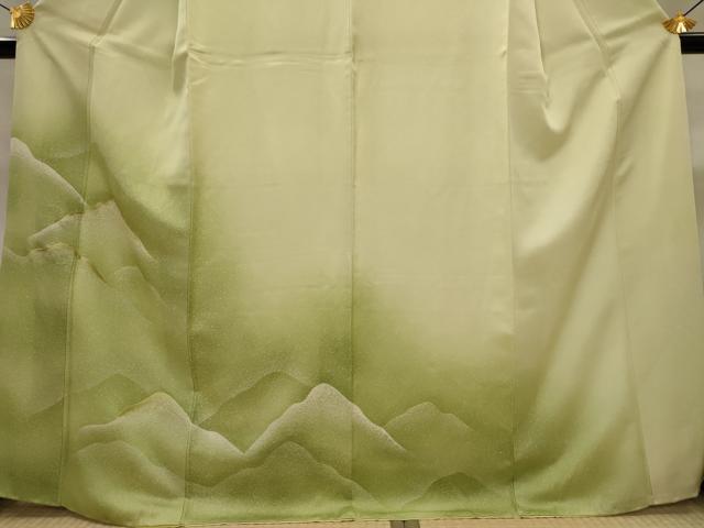 平和屋着物■訪問着 刺繍 遠山文 暈し染め 正絹 逸品 AABJ2371st