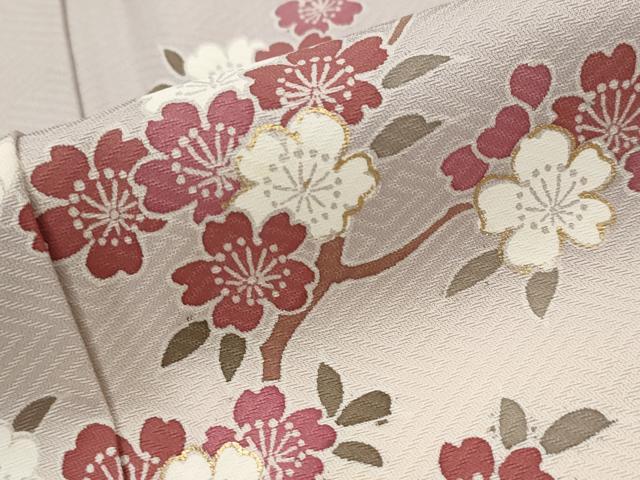 平和屋着物■訪問着 枝花文 ぼかし染め 金彩 正絹 逸品 AABJ2377st