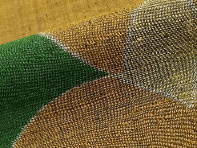 平和屋着物■みゆき紬 手織 舞蝶文 反端付き 正絹 逸品 AABJ2386st