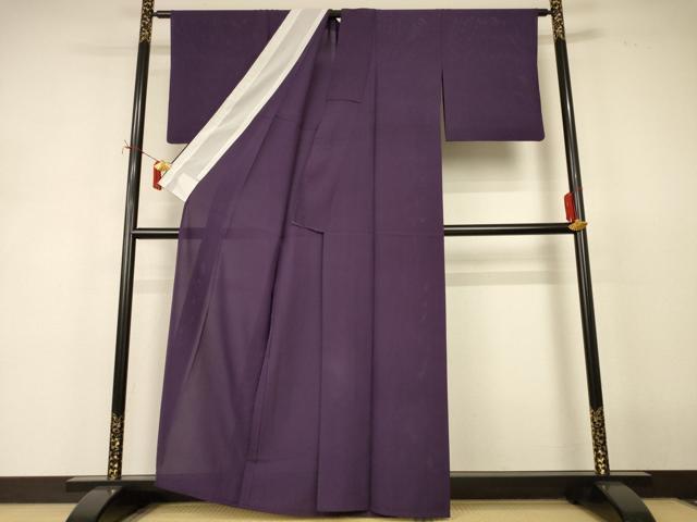 平和屋着物*夏物 色無地 絽 似せ紫色 正絹 逸品 AABJ2406jd