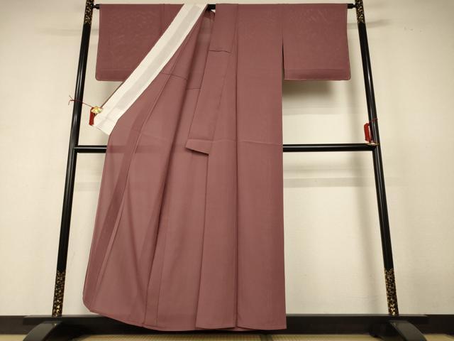 平和屋着物*夏物 色無地 絽 煤竹色 正絹 逸品 AABJ2411jd
