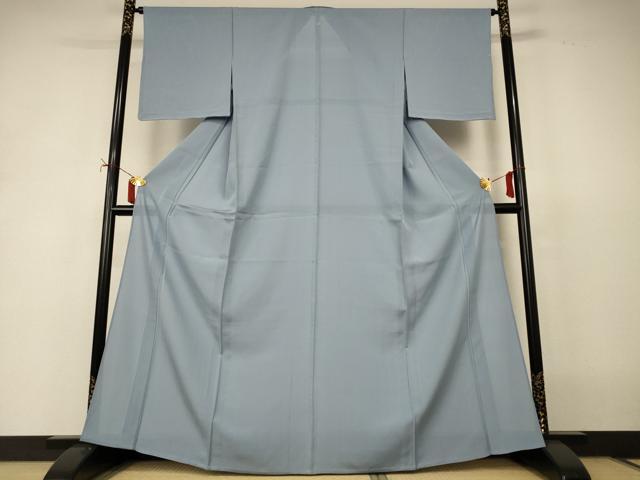平和屋着物*夏物 色無地 絽 湊鼠色 正絹 逸品 AABJ2421jd