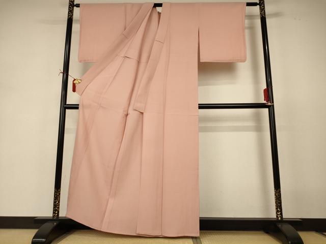 平和屋着物*夏物 色無地 絽 赤香色 正絹 逸品 AABJ2423jd