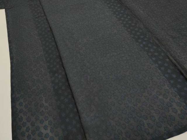 平和屋着物*夏物 お召 風通紗 舞葉文 正絹 逸品 AABJ2437jd
