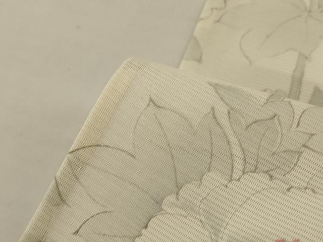 平和屋着物*夏物 小紋 絽 手描き 草花文 正絹 逸品 AABJ2438jd