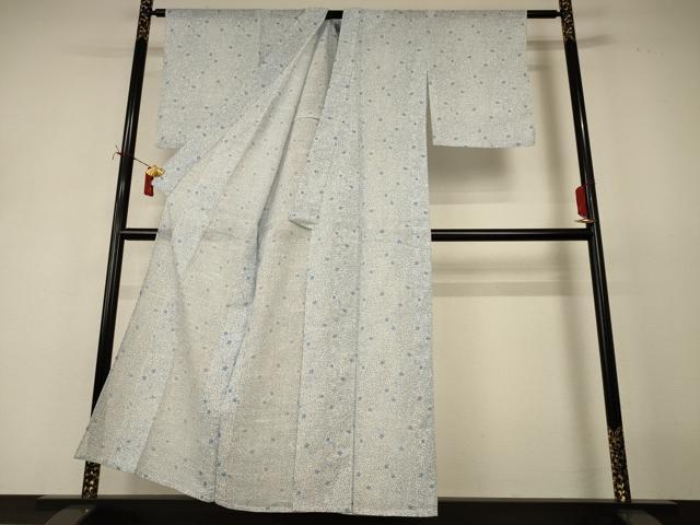 平和屋着物*夏物 小紋 紗 花尽くし 洗える着物 AABJ2439jd