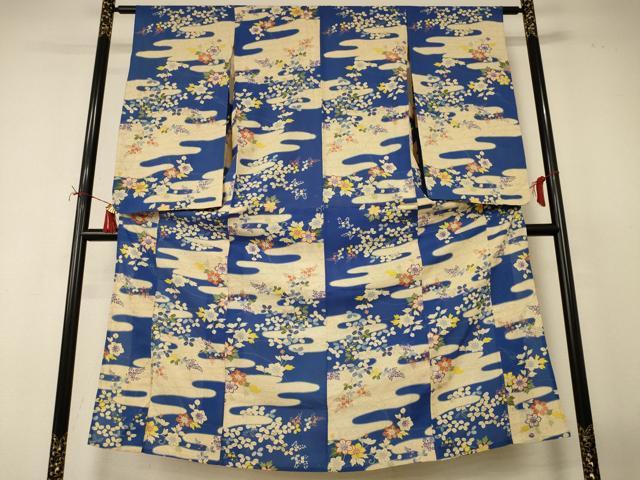 平和屋着物*夏物 アンティーク 大正ロマン 小振袖 二尺袖 絽 草花文 正絹 逸品 AABJ2440jd