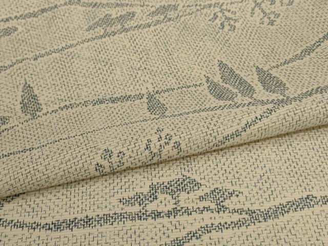 平和屋着物*夏物 小紋 絽 風景文 洗える着物 AABJ2444jd
